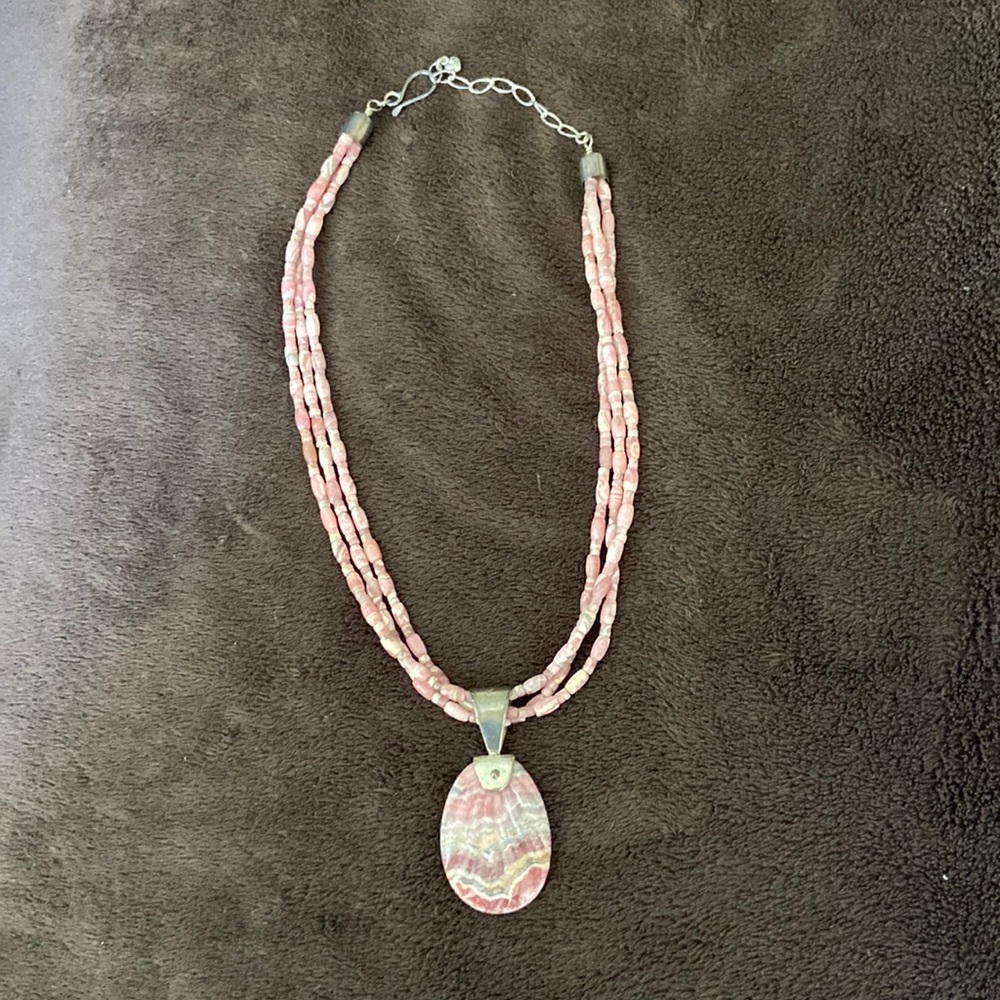 Handmade stone necklace